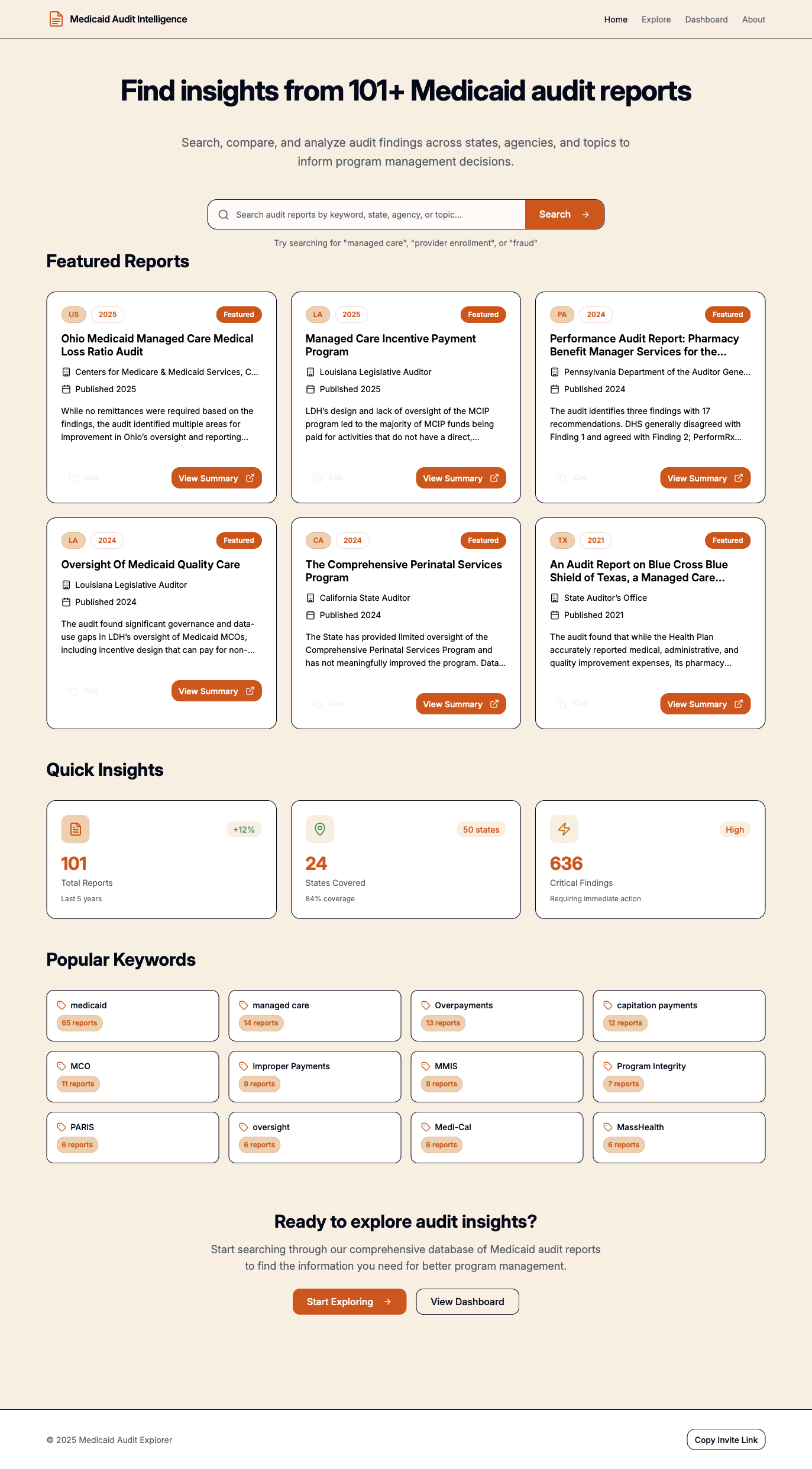 Search Interface