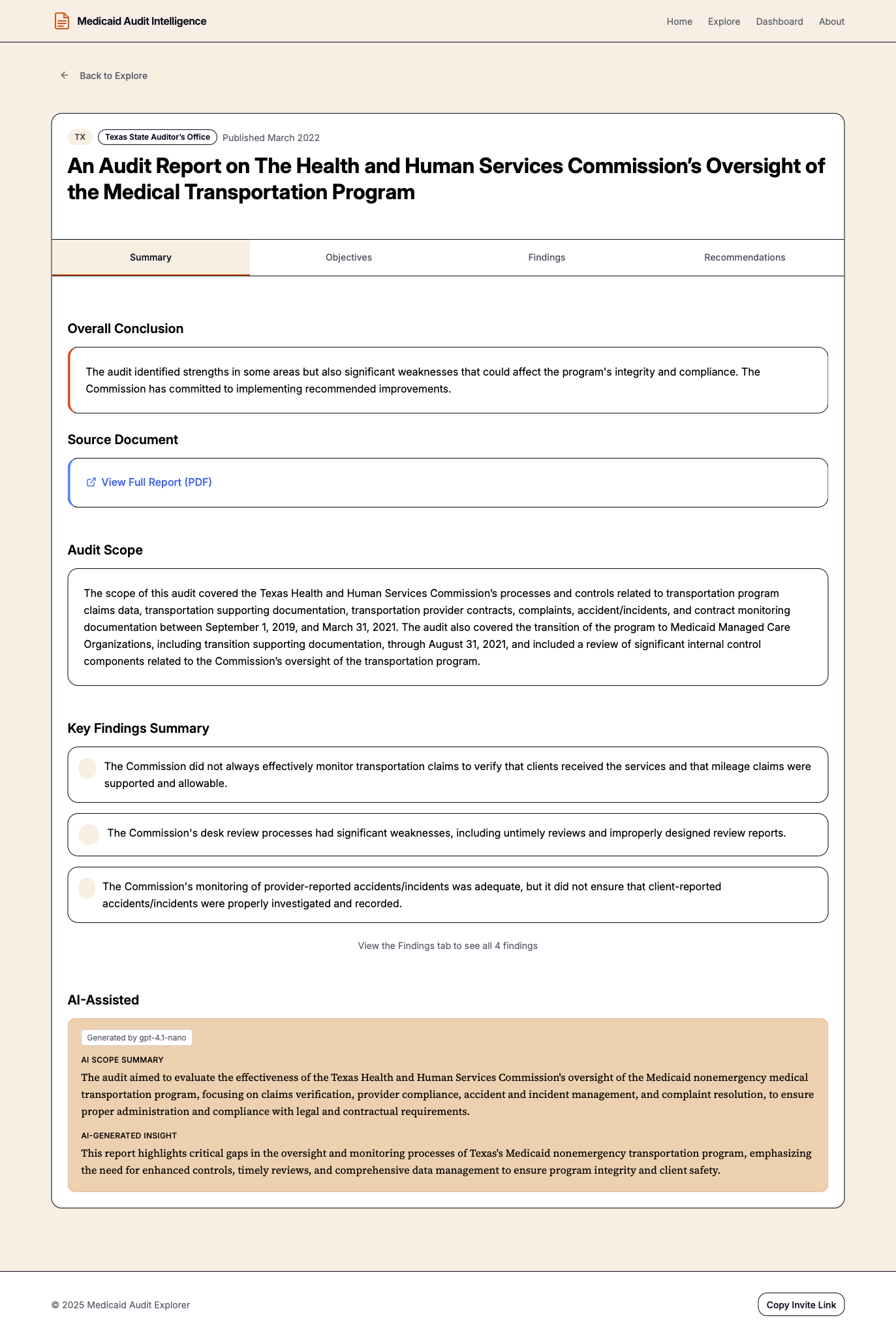 Report Detail